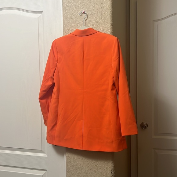 Express Editor Boyfriend Blazer - Orange - MEDIUM - Picture 11 of 12